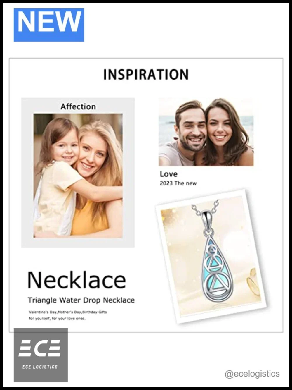 Sterling Silver AA Recovery Necklace Moonstone Sobriety Pendant 18 in